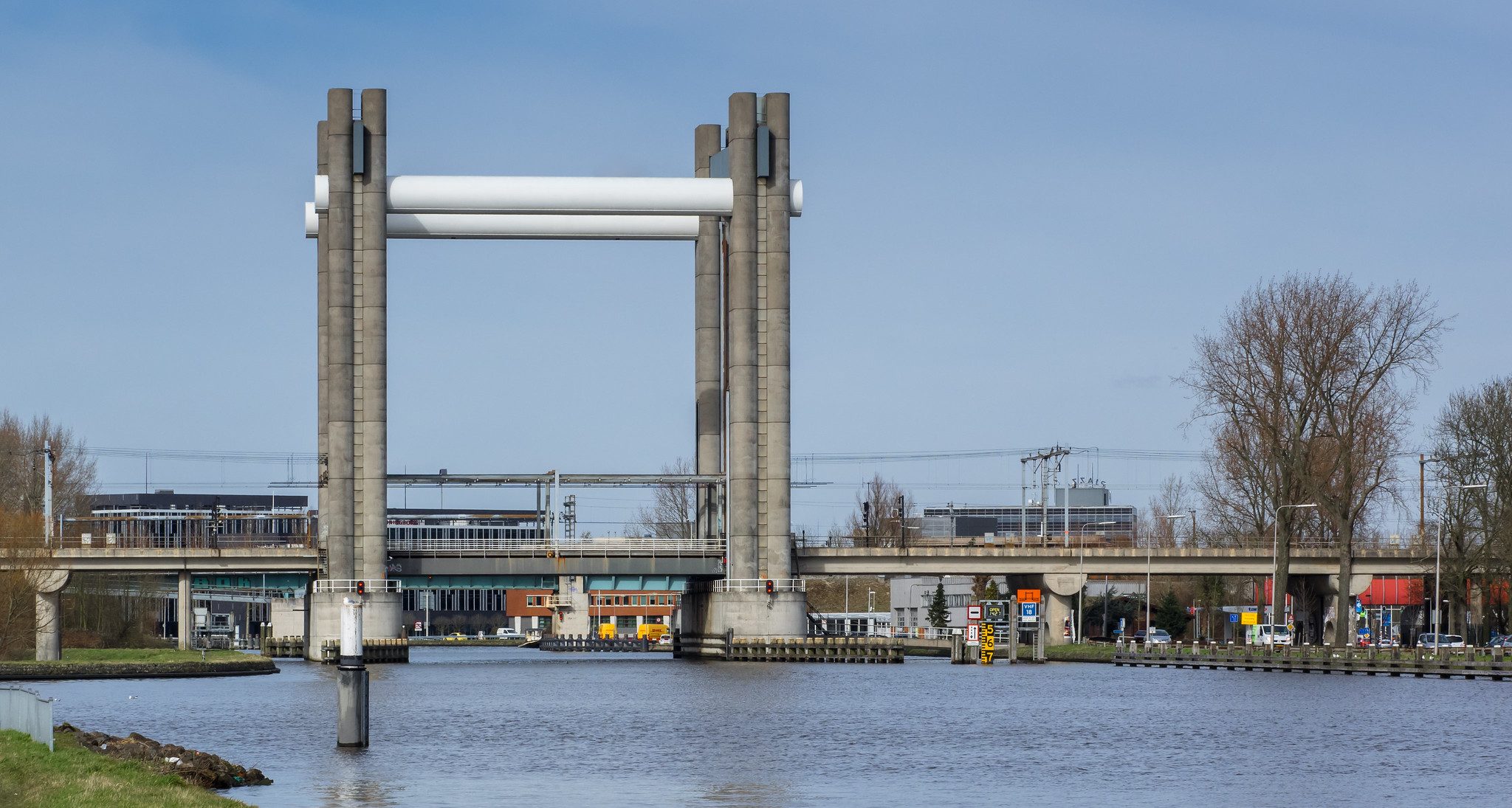 Spoorhefbrug Gouda volledig in 3D